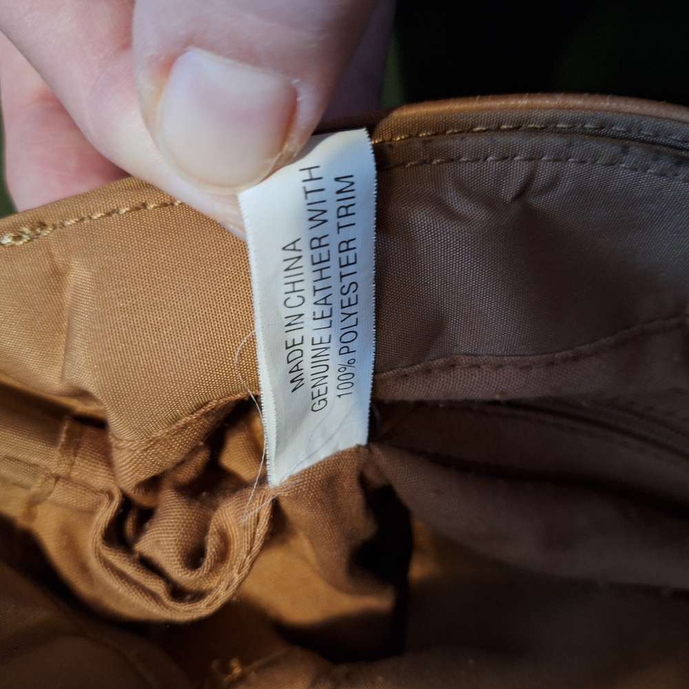 Tan Leather Crossbody Bag - Picture 7 of 12